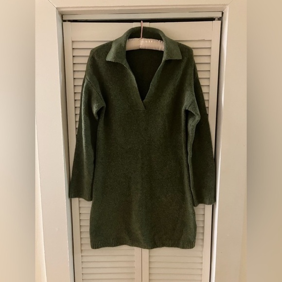 Abercrombie & Fitch Thyme Green Sweater Dress - Picture 2 of 8